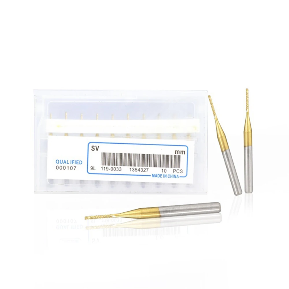 

Концевая фреза для печатных плат, карбид с титановым покрытием, 0,8 мм, 10 шт.