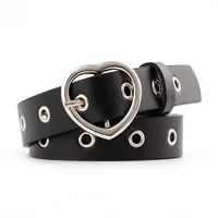 2020 new fashion woman belt ladies vintage heart buckle pu leather belt trouser accessories femme high quality chain belt