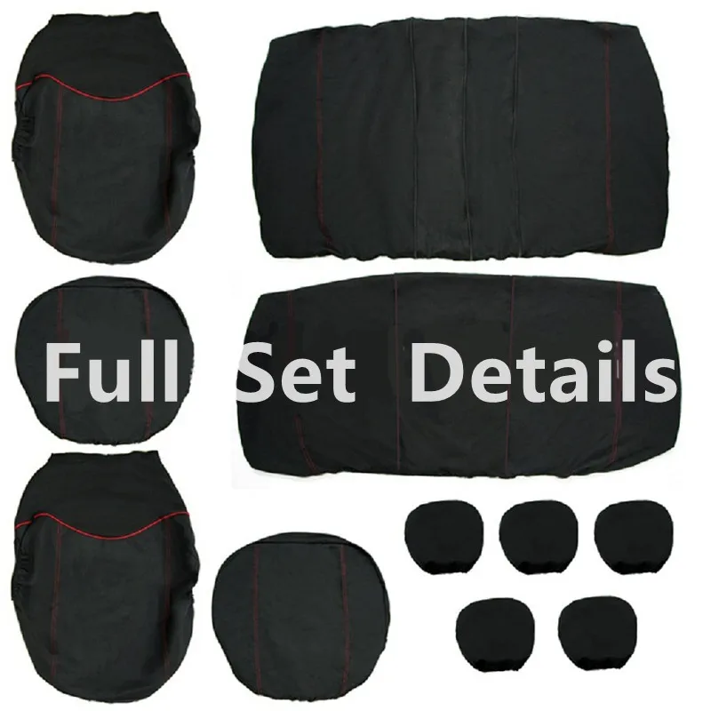 

9pcs Universal Car Seat Covers Auto Protect Covers Cushion Automotive Seat Covers Fit Most Cars Covers Car Seat Protector