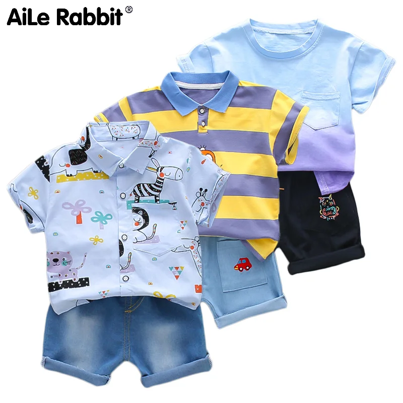 Детская одежда для мальчиков Топ с длинным рукавом и штаны комплект из 2