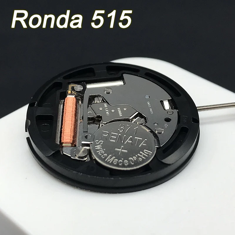 Запчасти для часов Ronda 515 кварцевый механизм аккумулятор 515-3 371 Renata с датенколесом