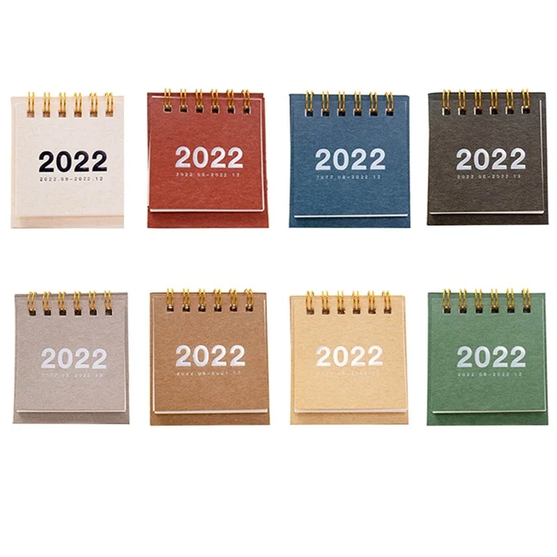 

2021-2022 простой Настольный бумажный простой календарь двойной ежедневник Настольный планировщик Органайзер на год