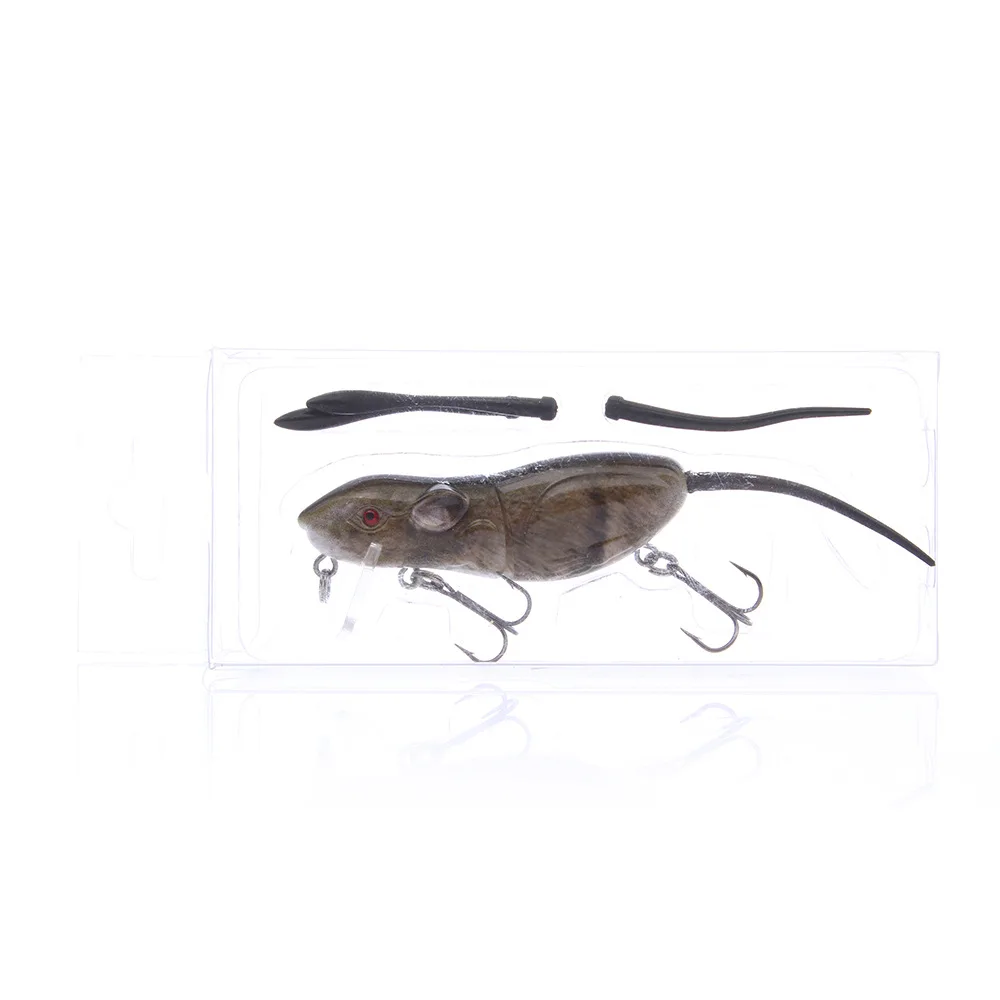 

WATERBOY 6.3cm10.5g Rat Fishing Lure Realistic Mouse Crankbait Vivid 3D Eyes Swim Bait Lifelike Fish Wobbler Tackle