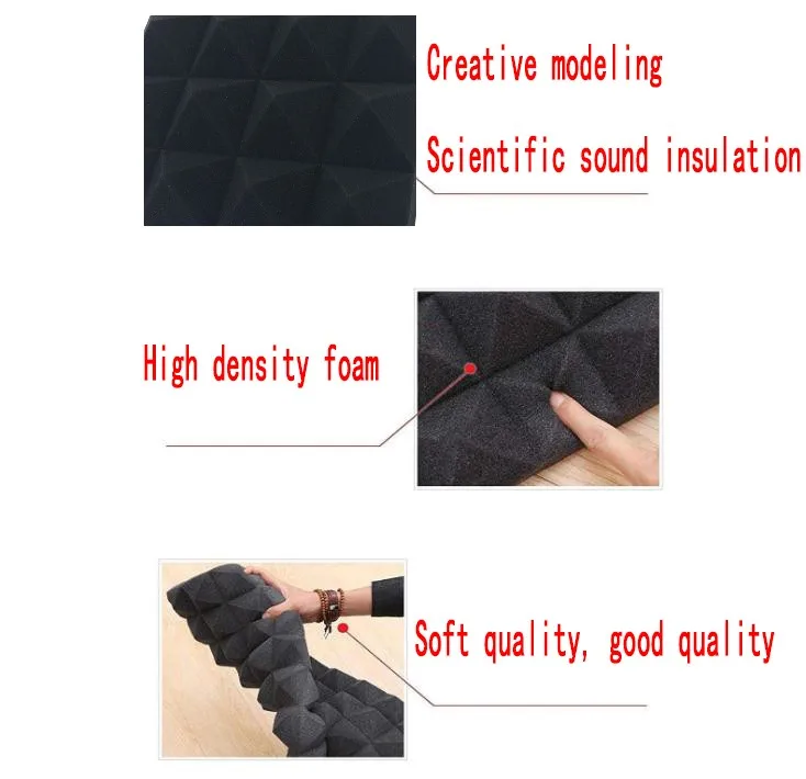 Акустическая пена высокой плотности звукостойкая хлопковая шумоизоляционная