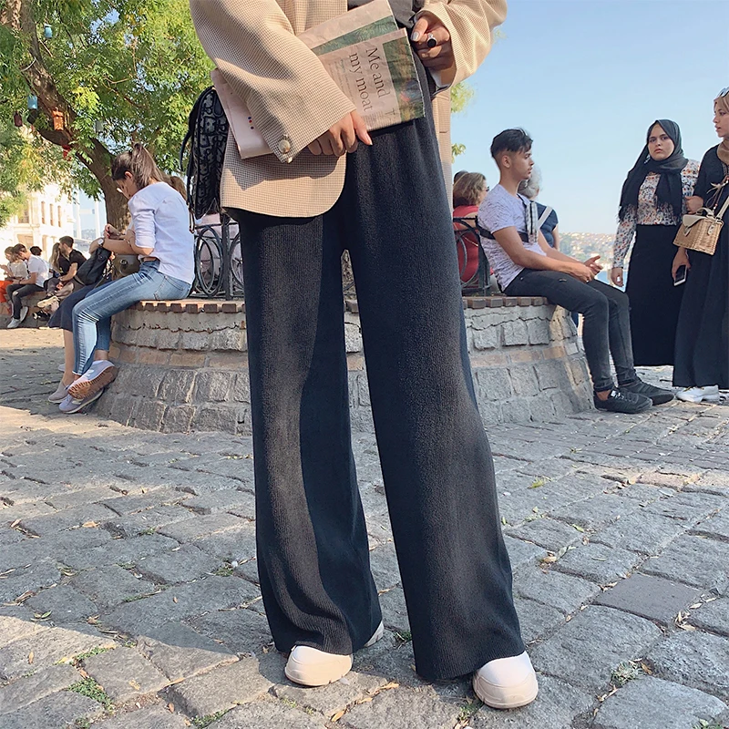 MISHOW 2019 Осенние повседневные трикотажные брюки для женщин с эластичной талией