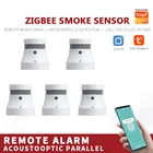 Датчик дыма Tuya Zigbee для дома и офиса, умная система сигнализации, управление через приложение