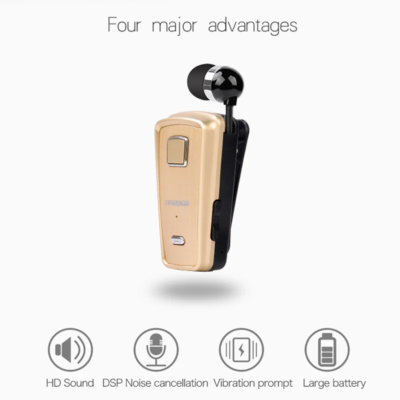 Миниатюрные беспроводные Bluetooth-наушники Fineblue F980 автомобильные наушники-вкладыши