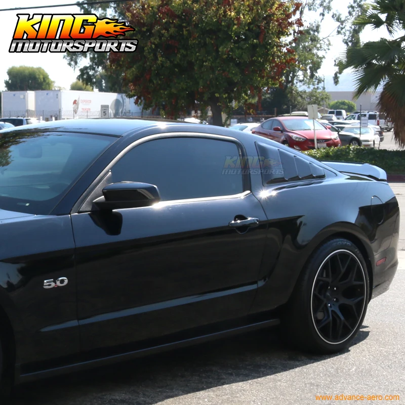 Светопроницаемая Дымчатая панель для 2005-2014 Ford Mustang боковые жалюзи с тонированным