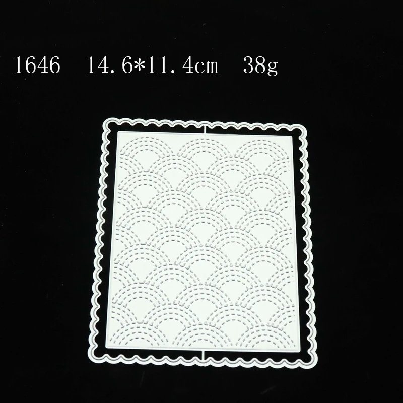 

JC Clouds Rectangle Frame Metal Cutting Dies for Scrapbooking Handmade Card Make Stencil Craft Folder Model Album Decor Tools
