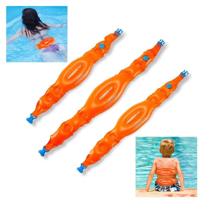 

PVC Inflatable Swimming Training Supplies Suitable for Children Adults 2021 New Safety Buoyancy Belt Floating Board For Swimming