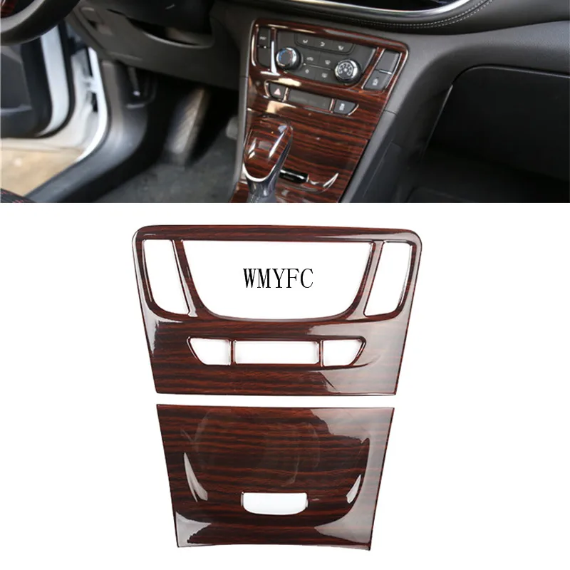 

ABS Air Conditioner Switch Panel Cover Trim Car Styling Accessories 1pcs for Buick Encore Opel Mokka 2016 2017 2018