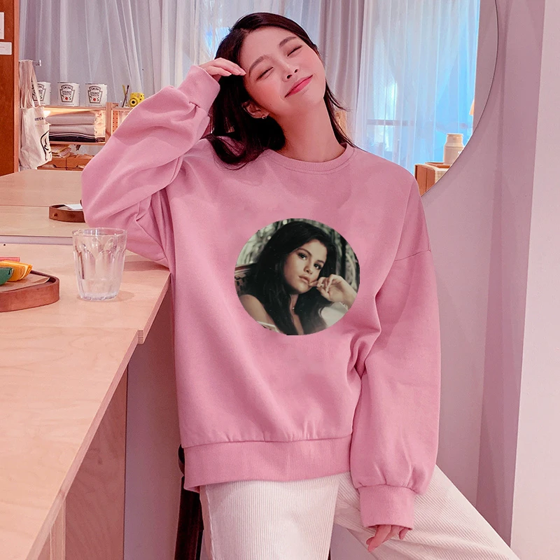 Модная женская толстовка Selena Gomez одежда в стиле поп хипстер женские топы