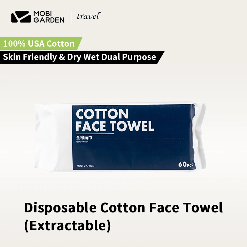 

MOBI GARDEN Outdoor Travel Face Towel Portable Extractable Disposable Cotton Towel Water Uptake Durable Camping Business Trip