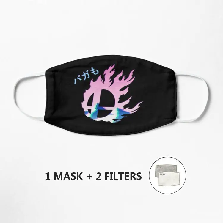 

Маска Vaporwave для мужчин и женщин, тканевая моющаяся в стиле хип-хоп для вечерние с забавным 3d изображением рта и 2 фильтрами