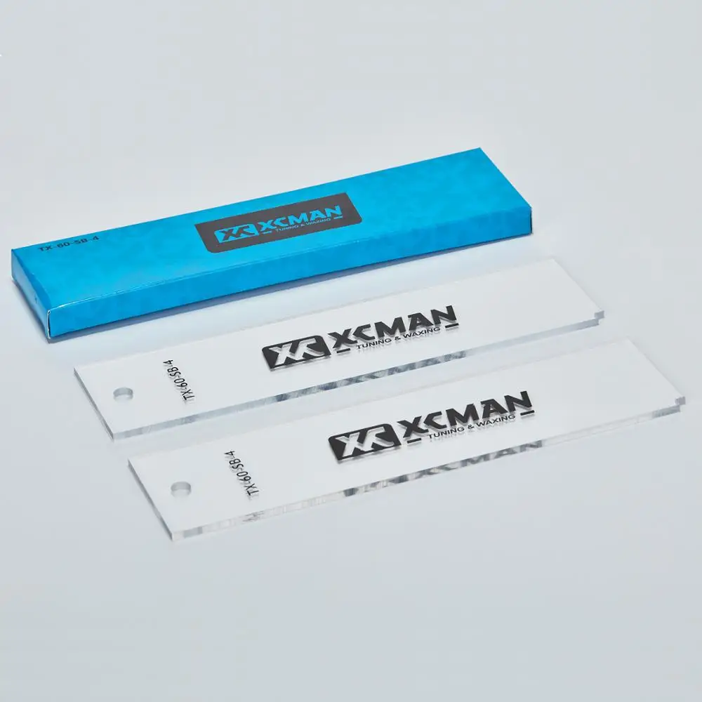 Основа для лыж и сноуборда XCMAN Freeride пластиковый скребок толщиной 4 мм (прозрачный)