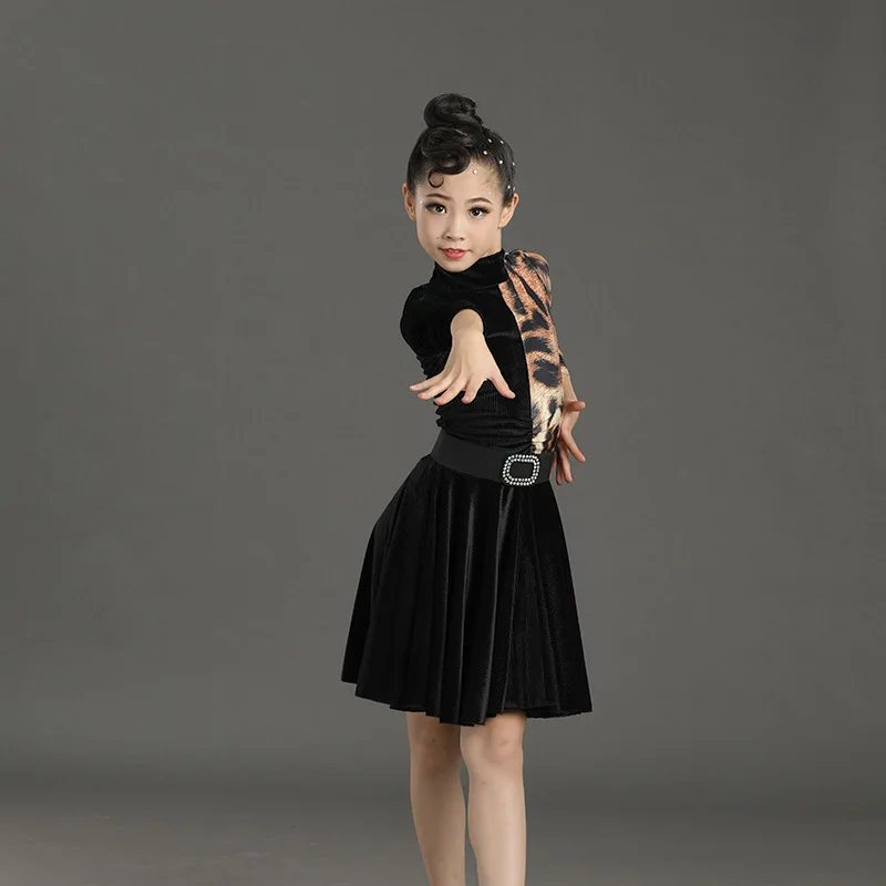 Платье для латиноамериканских танцев девочек детские костюмы выступлений и
