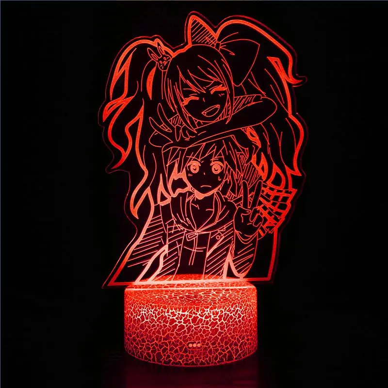 

for Danganronpa Led Night Light Ibuki Mioda Bedroom Desktop Decoration Children's Gift Danganronpa Acrylic 3D Lamp Ibuki Mioda