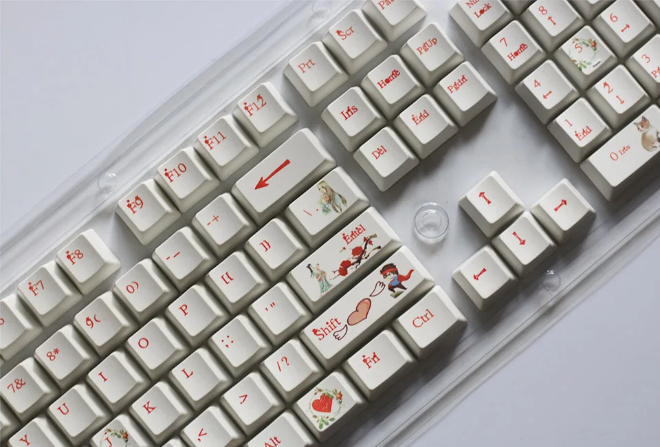 PBT сублимационные корейские колпачки для ключей с подсветкой 104 клавиш Cherry Mx переключатели колпачки для ключей съемник для механической клавиатуры