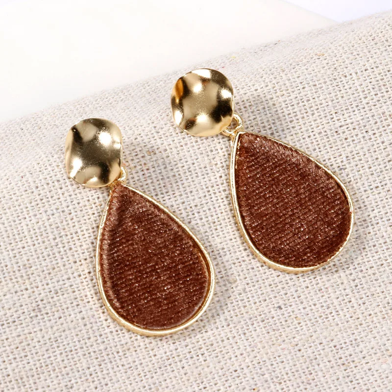 Женские винтажные креативные плюшевые серьги с каплями воды Новейшие Модные