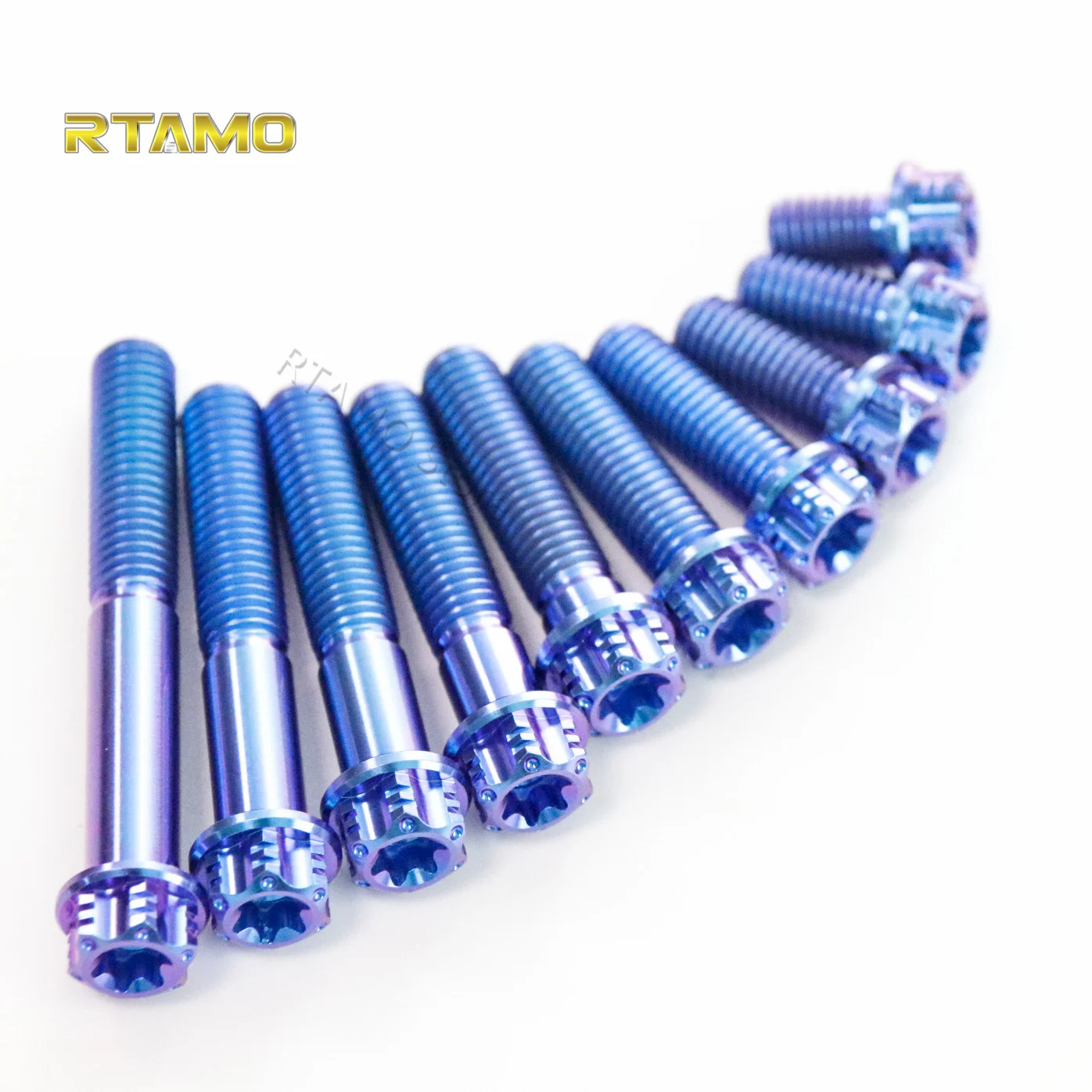 Титановые винты Torx для мотоциклов фланцевые с отверстиями гоночной головки