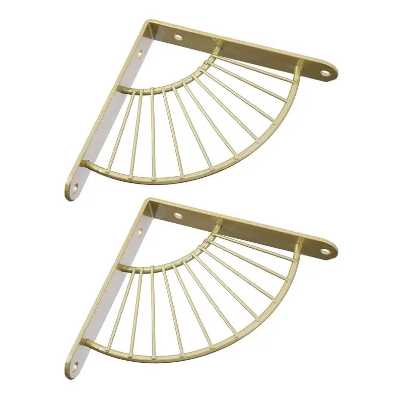 

2pcs Bathroom Rack Storage Shelf Metal Practical Toiletries Shower Shelf Bathroom Organizer
