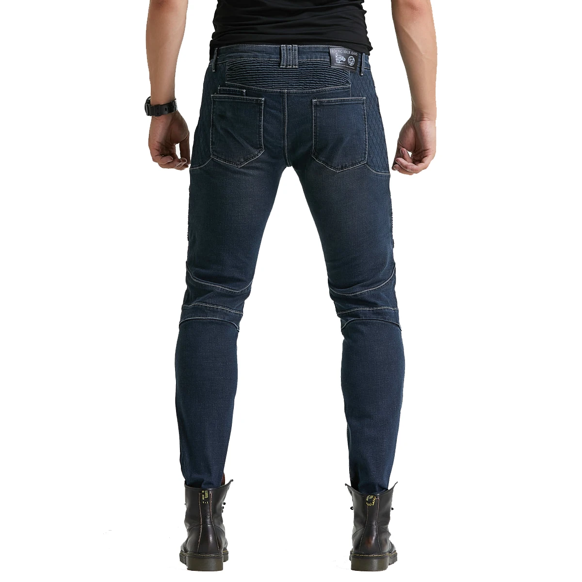 Men Biker Jeans Denim Motorcycle Motorbike Riding Pants Motocross Racing Anti-fall Trousers With CE Armored Upgrade Knee Hip Pad |