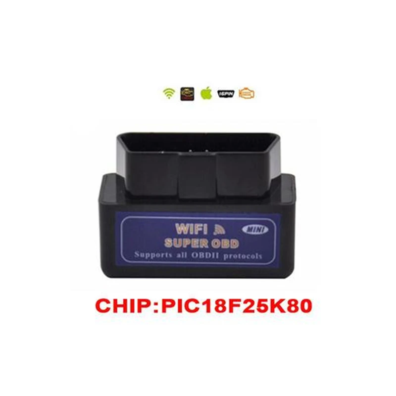 сканер для диагностики авто Супер OBD2 elm 327 Bluetooth wifi V1.5 16pin ELM327 pic18f 25k80 sanner
