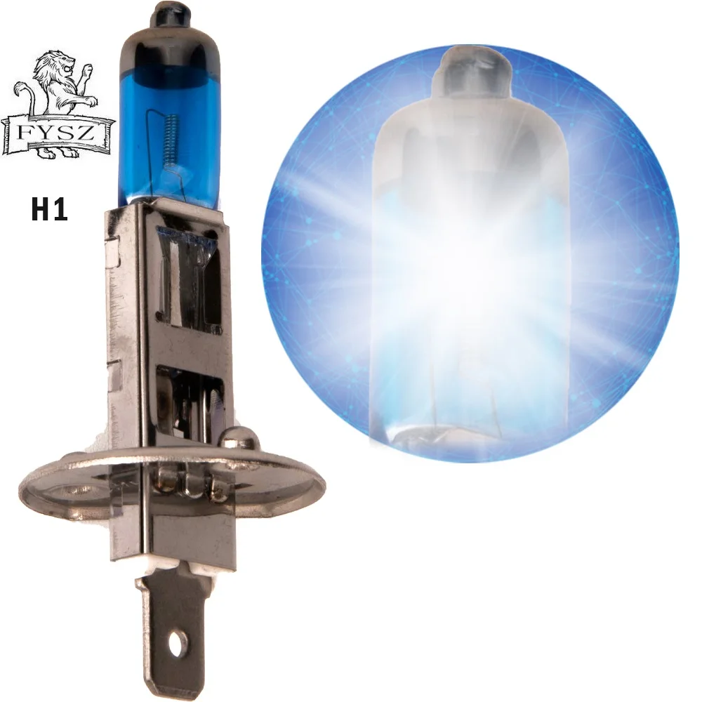 2 шт. H1 12V 100W фары для автомобиля ультра яркий галогенная фара белый светильник