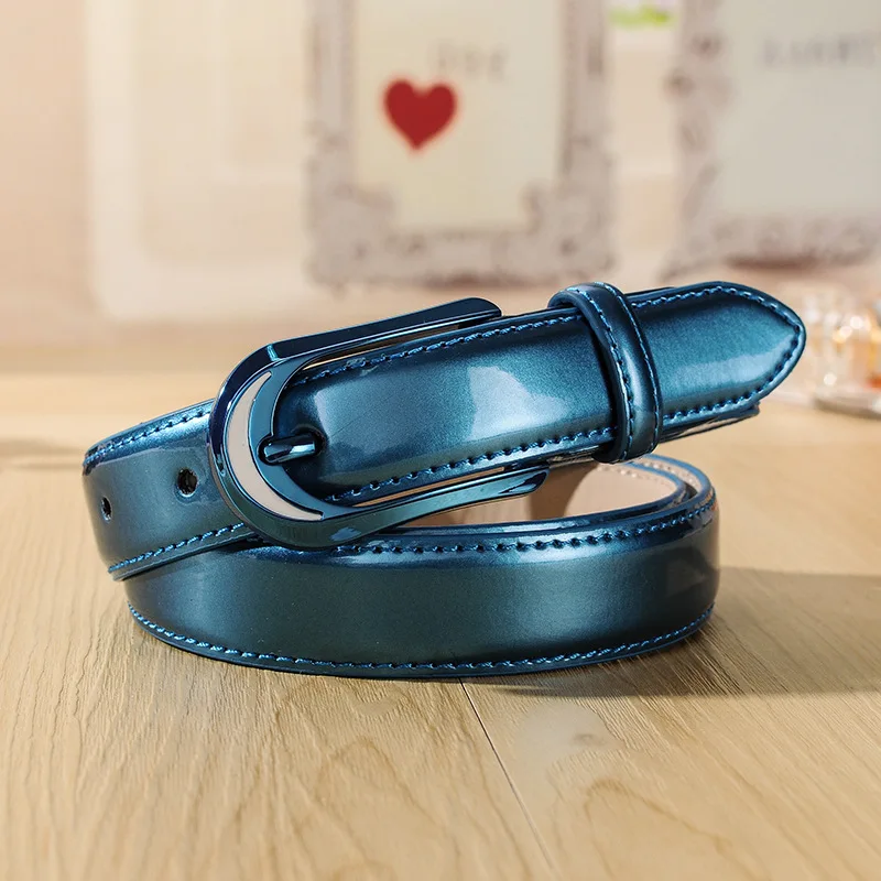 Ремень женский кожаный гладкий с пряжкой BL342 | Аксессуары для одежды