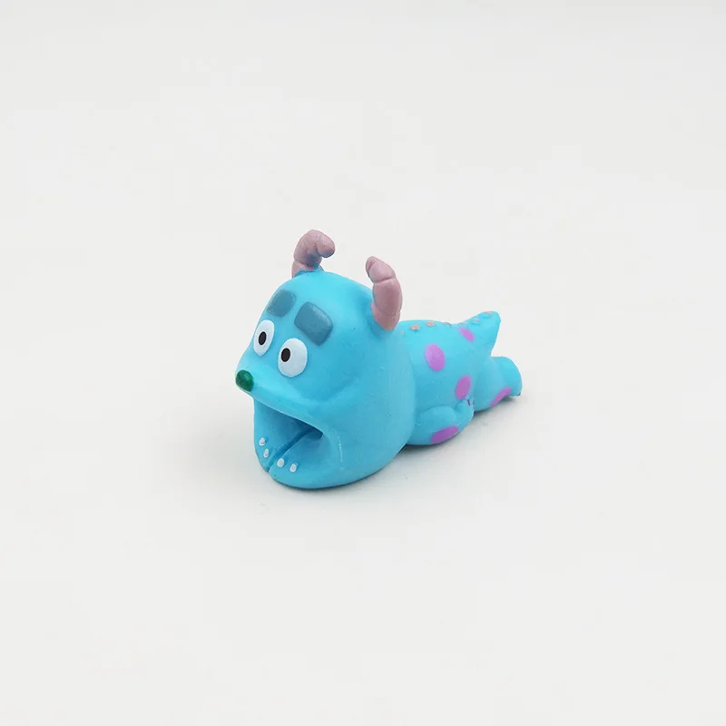 universal cute cartoon mini bite new 3d anime digimon stitch designs phone usb data cable winder line protector cord cover free global shipping