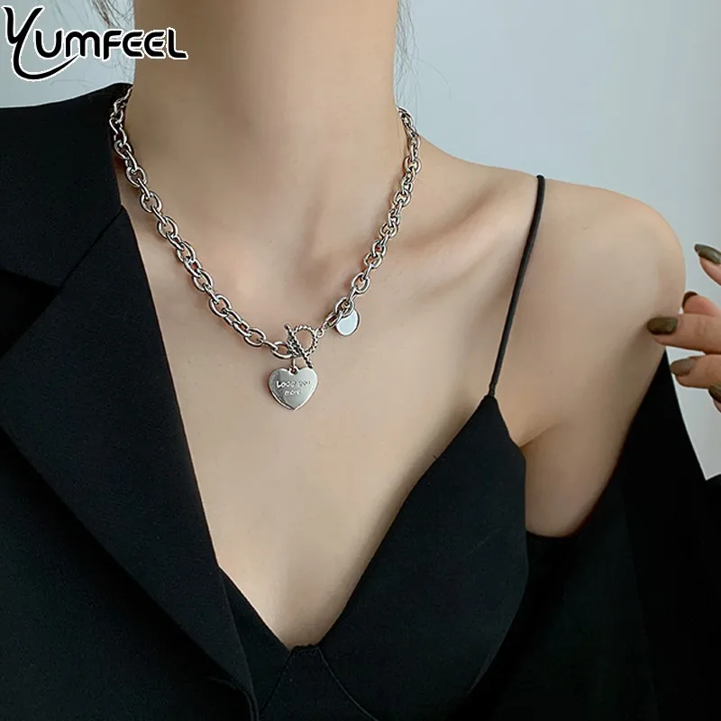 Новинка модные ювелирные изделия Yumfeel женское ожерелье из нержавеющей стали с