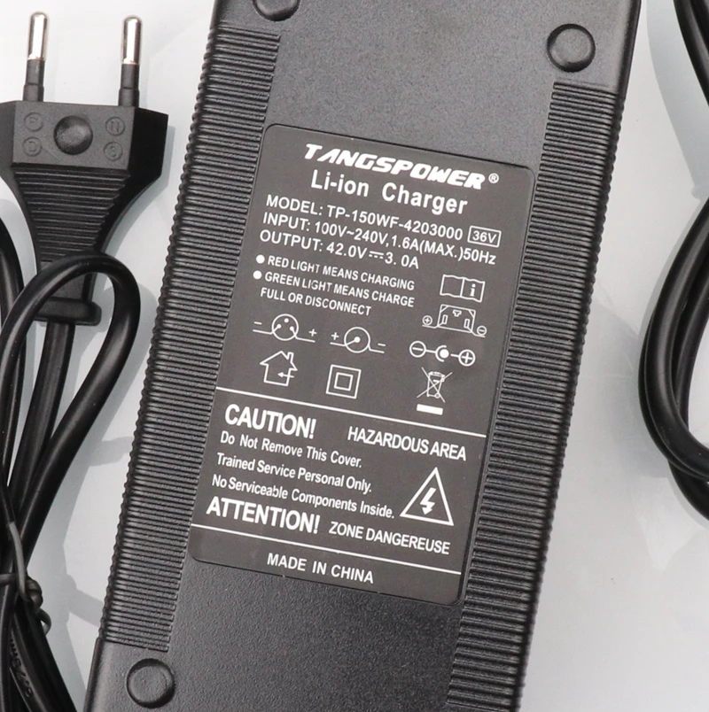 42V3A литиевая батарея электрического велосипеда Зарядное устройство для Е-байка