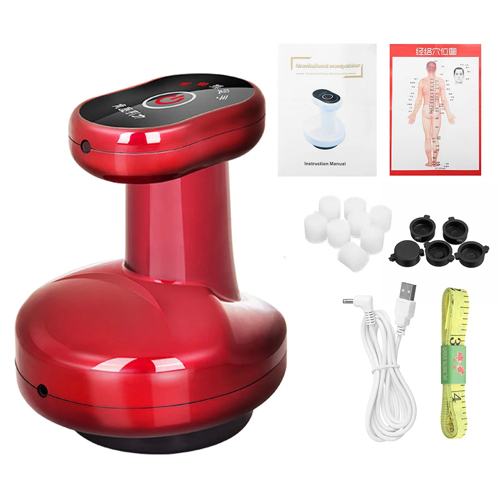 

Body Massager Suction Scraping Electric Vacuum Cupping Fat Removal Acupoint Detoxifies Guasha Massage Relieve Stress 9 Gear USB