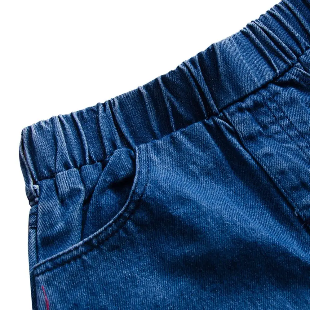 

Summer Baby Girls Casual Solid Color Tops+Denim Shorts With Bowknot Sashes Headband