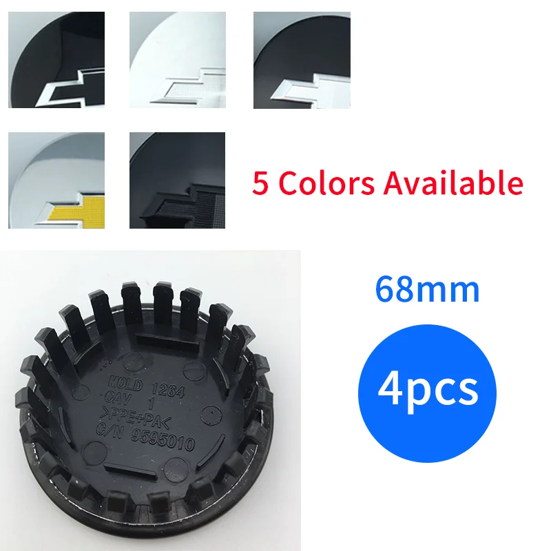 

4pcs/lot 68mm Wheel Center Caps Suitable for Chevrolet Camaro Hub Cover Modification Hub Cover