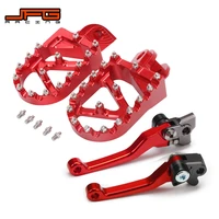 motorcycle cnc foot pegs pedals rests footpegs and brake clutch lever for beta 200rr 300rr 2t 13 18 350rr 400rr 450rr 4t 12 18