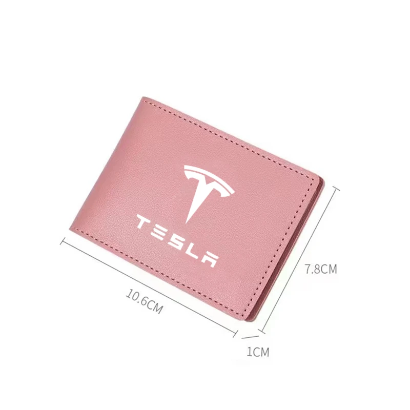 

Genuine Leather Passport Cover Car Driving Documents Card Case Credit Holder For Tesla Model 3 model Y S X Car Accessories