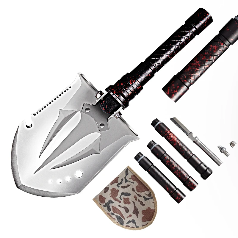 

Многофункциональная Складная Инженерная лопата, съемная Военная алюминиевая Лопата для кемпинга, оборудование для выживания на улице