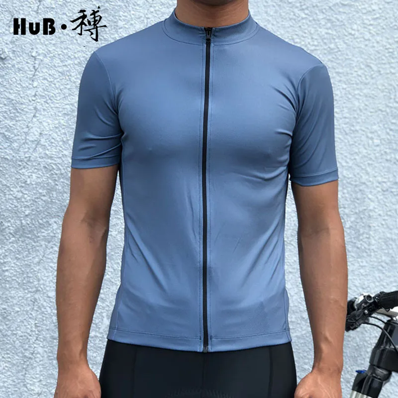 Концентратор Серый Синий горный велосипед открытый езда с коротким рукавом