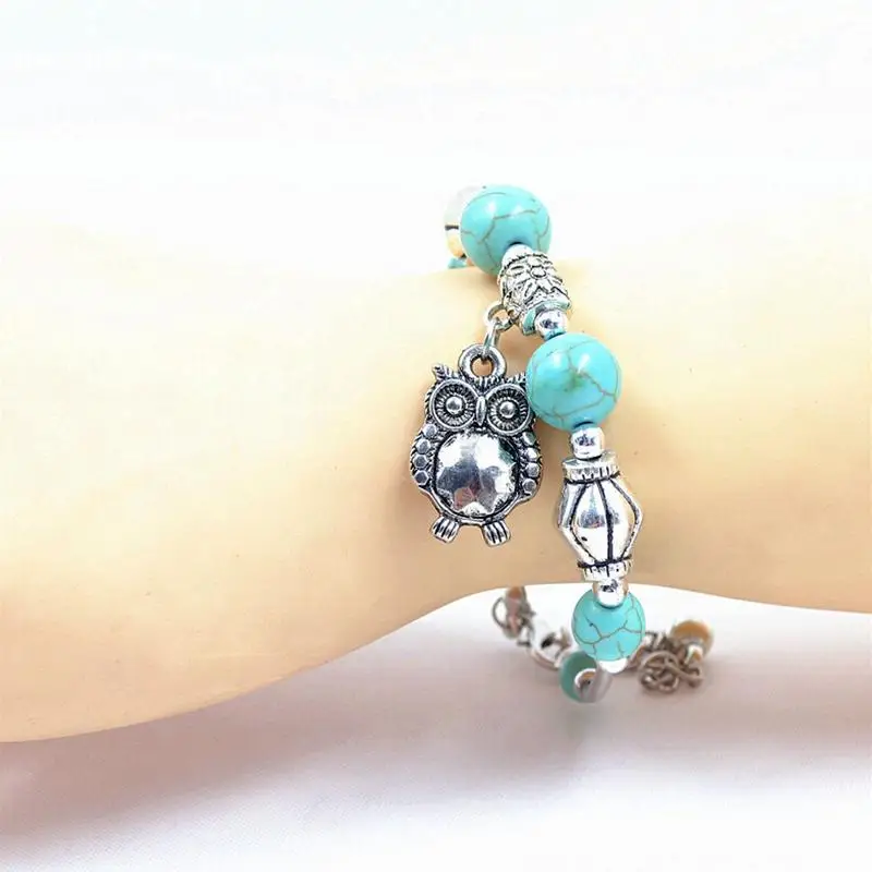New Fashion Charm Jewelry Owl Rammel Bracelets Bangle Birthday Gift for Women Girls | Украшения и аксессуары