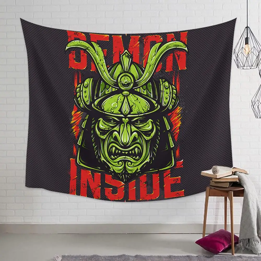 Goohome Japanese Samurai Warrior Wall Hanging Decor Art Tapestry Blanket Curtain Sheet Throw Scarf Towel Anti-Static | Дом и сад
