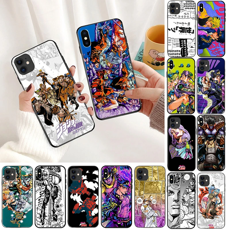 JoJo странные приключения Smart Cover Черная мягкая крышка чехол для телефона Apple iPhone 8 7 6
