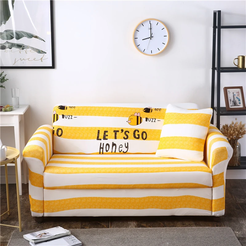 

Stripe Modern Sofa Cover All-inclusive Slip-resistant Sofa Towel Elastic Corner Sofa Sectional Covers Spandex Sofa Slipcover 1pc