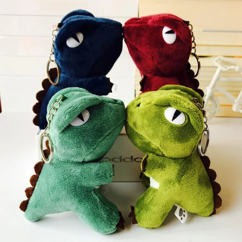 

Plush toys cartoon Mini dinosaur toy Plush Doll small key chain pendant toy children's toy accessories for women