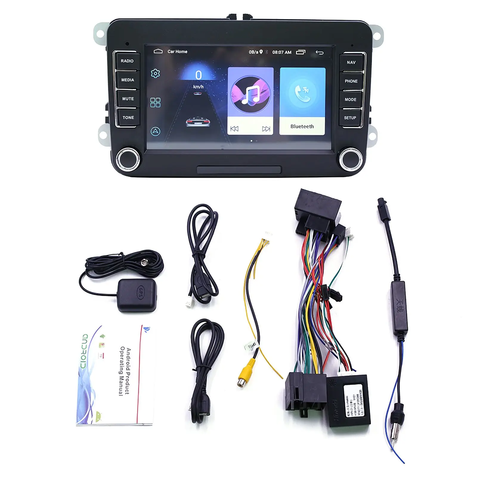 

Universal Car Stereo Screen Car Audio Receiver with GPS Navigation Function Car Radio Bluetooth Connection High Quality Sound