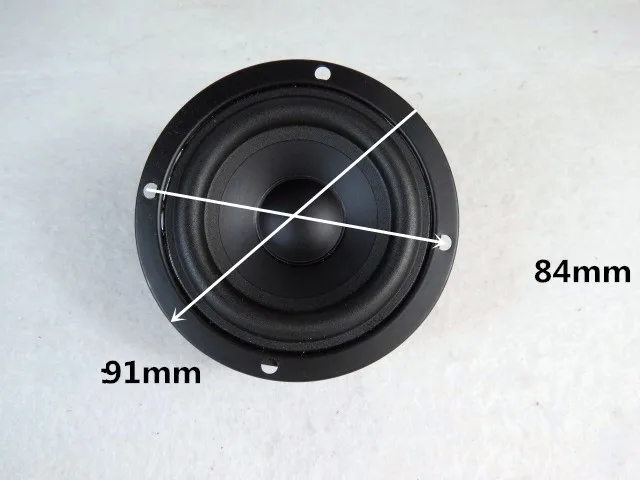 2шт 3-дюймовый 4Ω 15 Вт низкочастотный динамик Громкоговоритель 4 Ом HiFi домашние