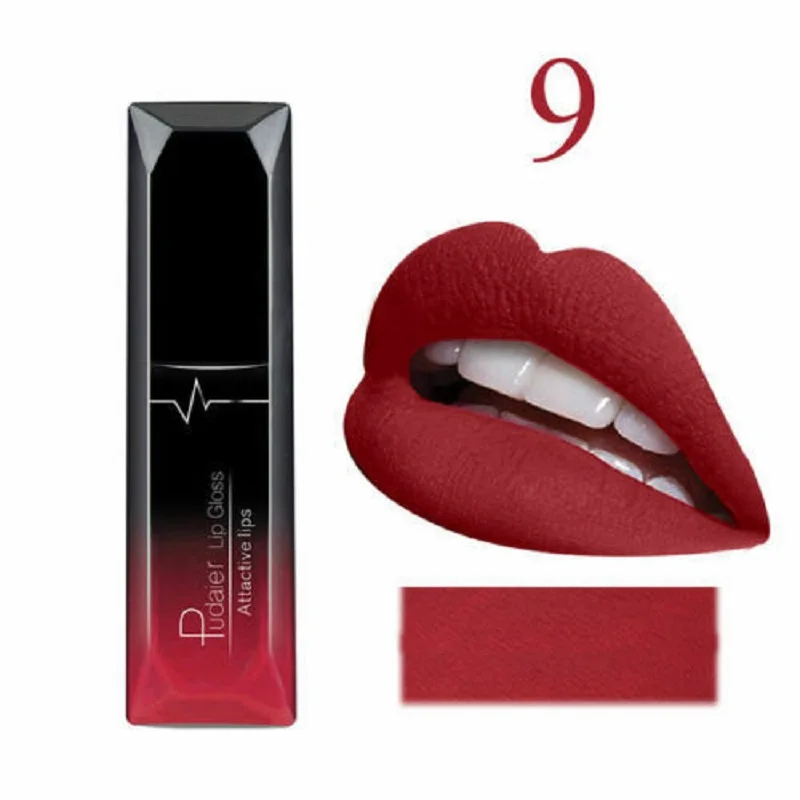 

Waterproof Liquid Lip Gloss Metallic Matte Lipstick Cosmetic Sexy Batom Mate Lip Tint Makeup Lasting 24Hours Mate Levre