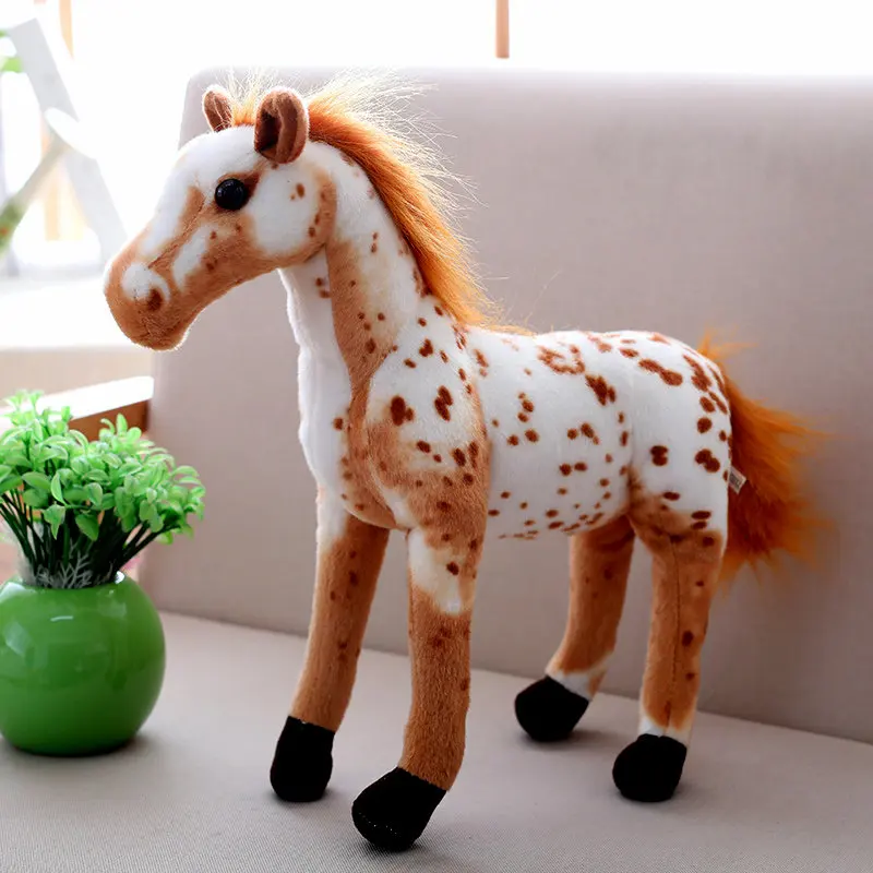 horse A 120 см полный размер варианты Аутентичные Моделирование Тигр плюшевые гигантский Тигр король джунглей плюшевые игрушки кукла рождественские подарки для детей - Цвет: horse A