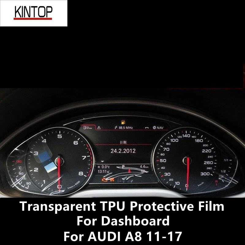 For AUDI A8 11-17 Dashboard Transparent TPU Protective Film Anti-scratch Repair Film Accessories Refit