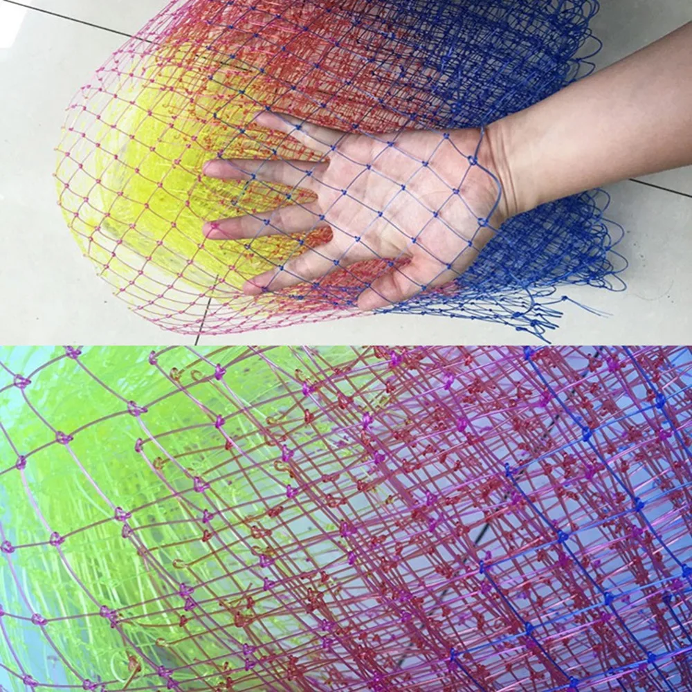 

3 Sizes Nylon Fishing Nets fishing tackle Collapsible Rhombus Mesh Hole 3Sizes Depth Folding Dip Net all for Fishing